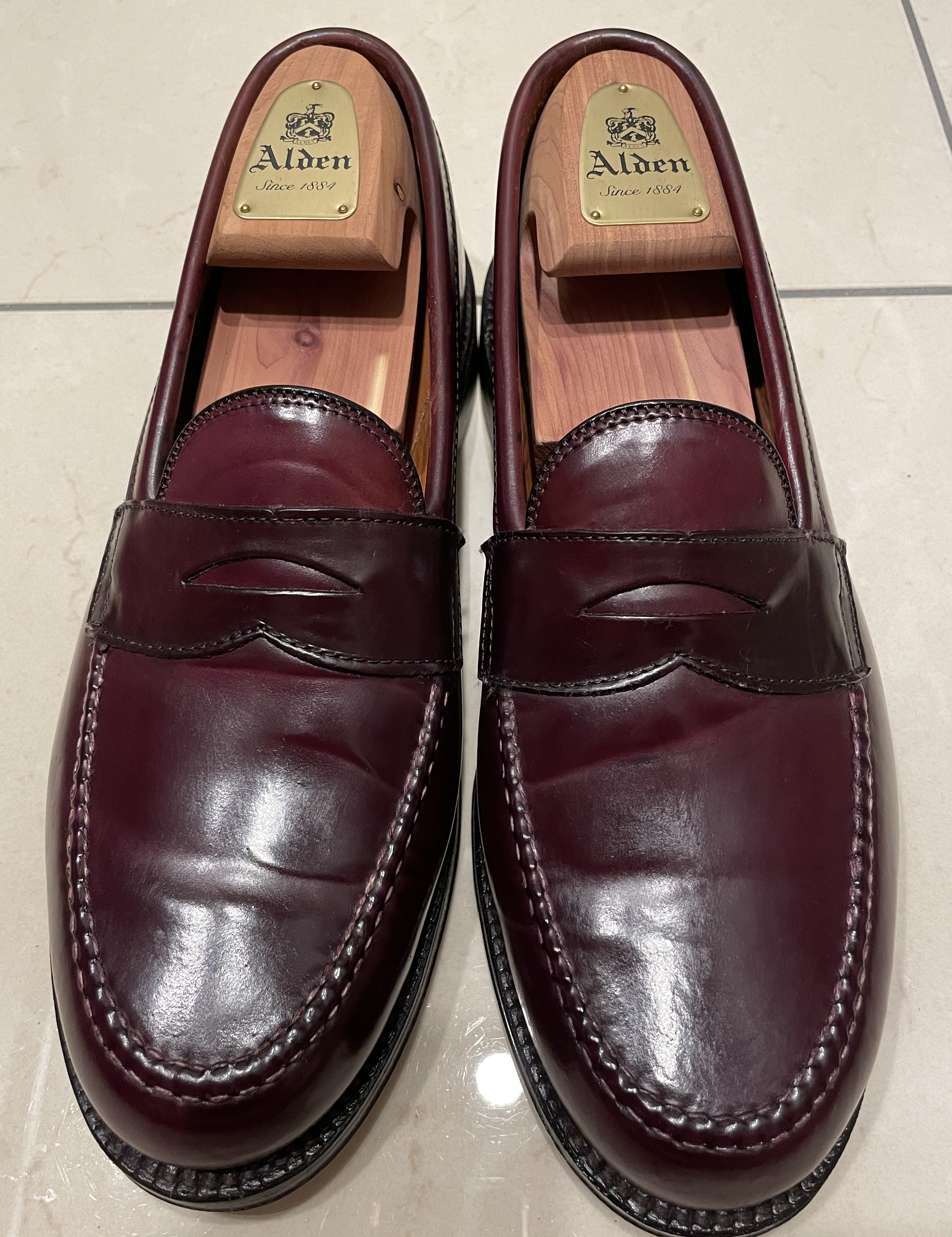 Alden 9.5D オールデン コードバン ペニーローファー-